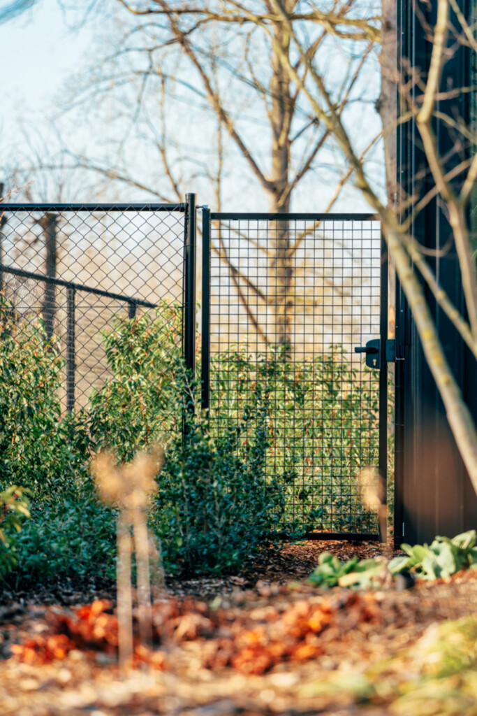 Enkele draaipoort met gaasvulling 1,2m x 1,5m zwart