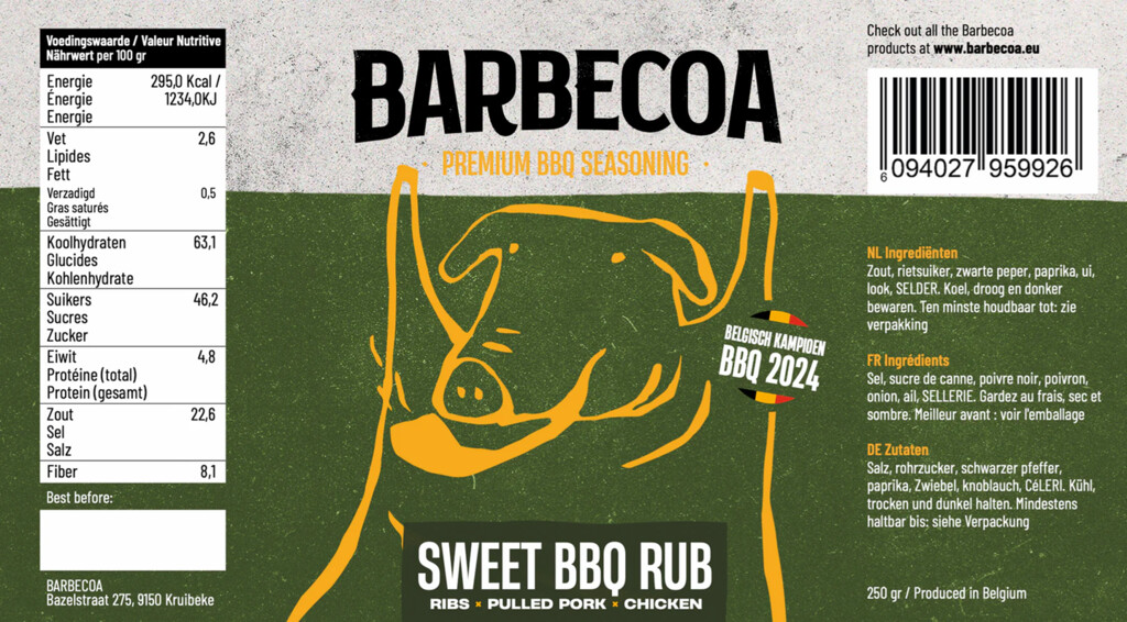 Sweet BBQ Rub 250g