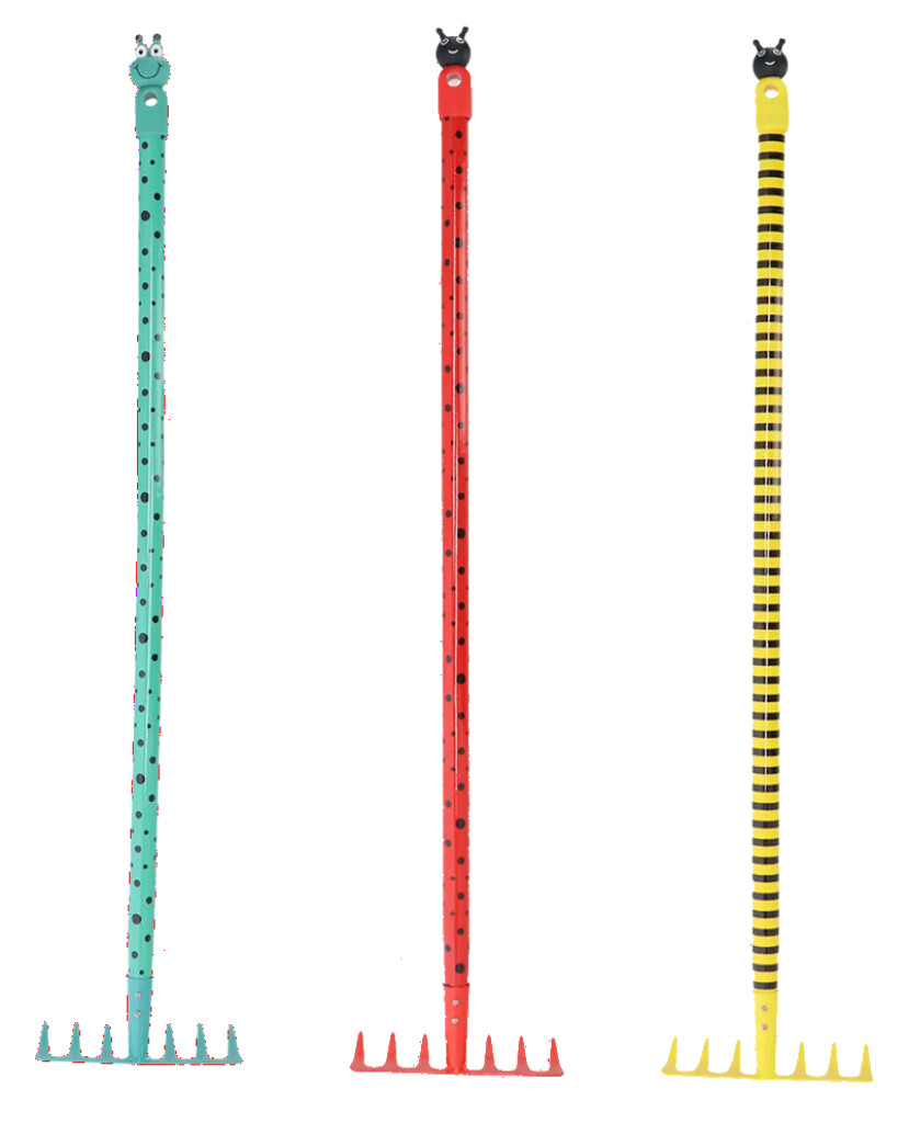 Rateau enfant insectes assortiment de 3 couleurs