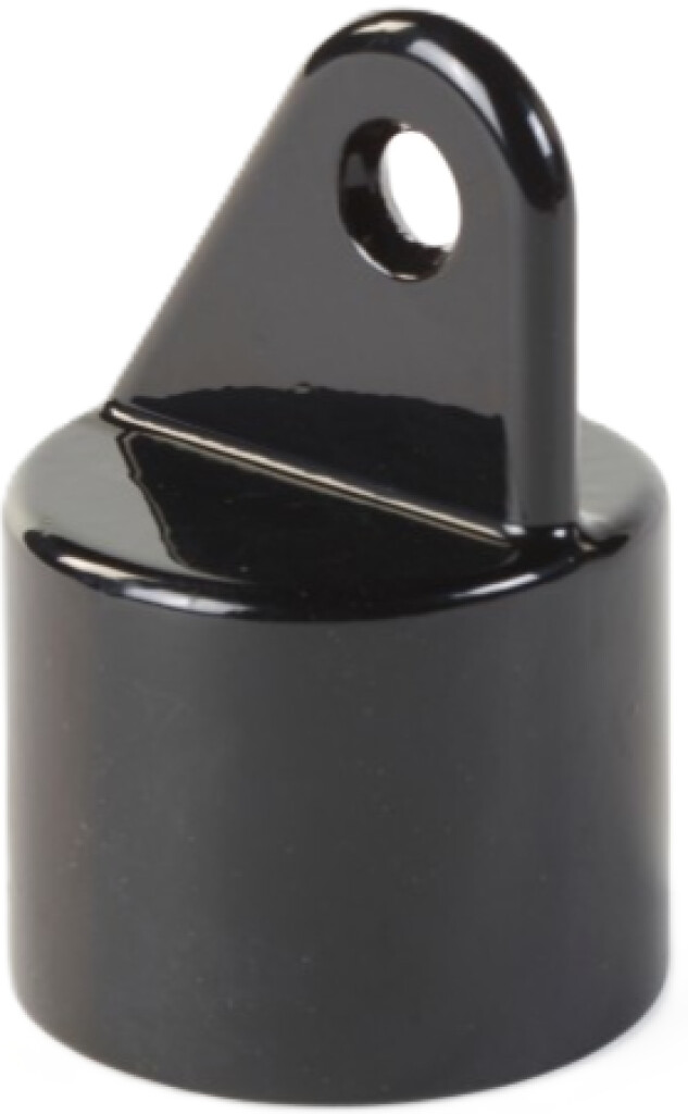 Capuchon charniere pour embout de lisse diam 42 noir