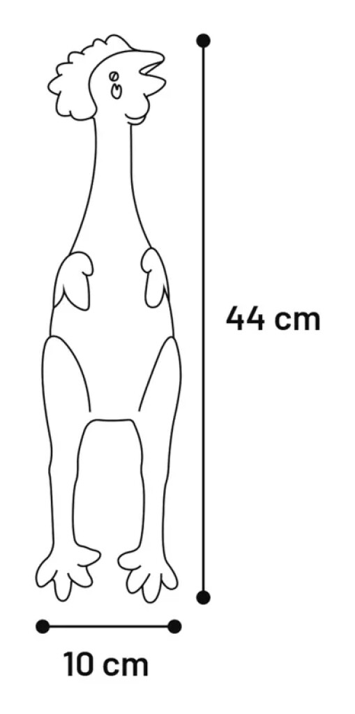 HS Latex Gallina Kip 44cm