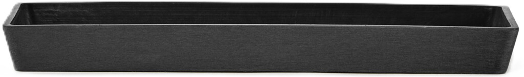 Saucer Rectangular 45 Dark Grey New