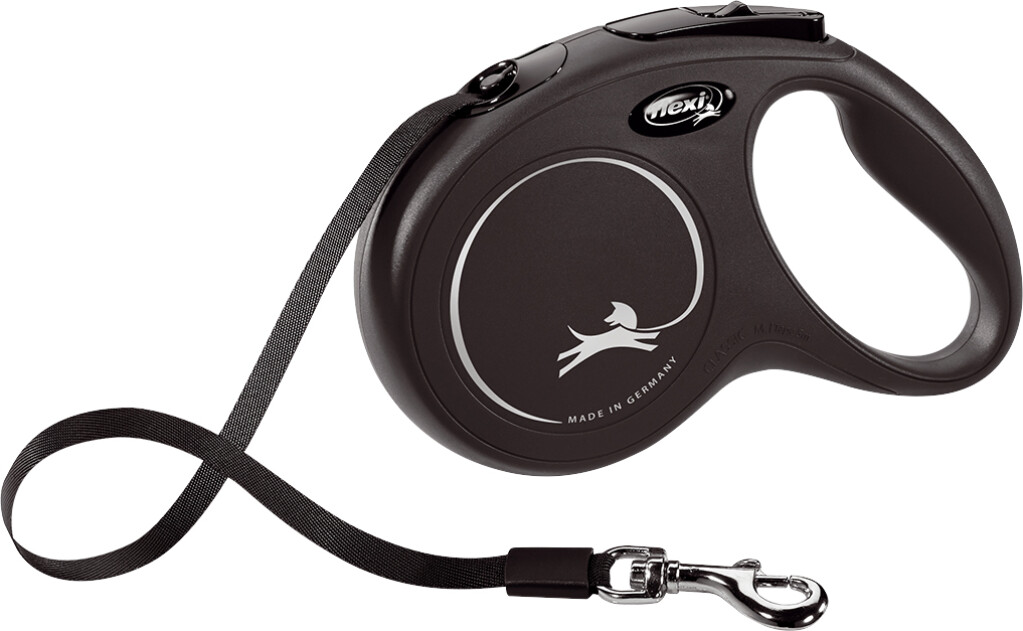 Classic Laisse Sangle Noir M 5 m