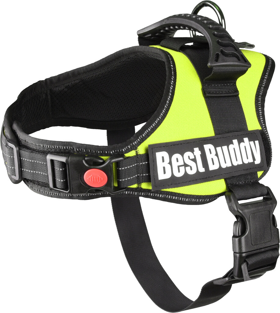 Harnas Best Buddy Pluto Neon Groen M Harnas Best Buddy Pluto Neon Groen M