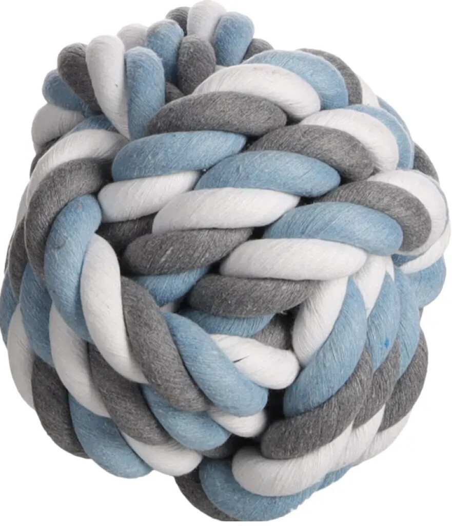 HS Jim Knoopbal Blauw/Wit/Grijs 20cm HS Jim Knoopbal Blauw/Wit/Grijs 20cm