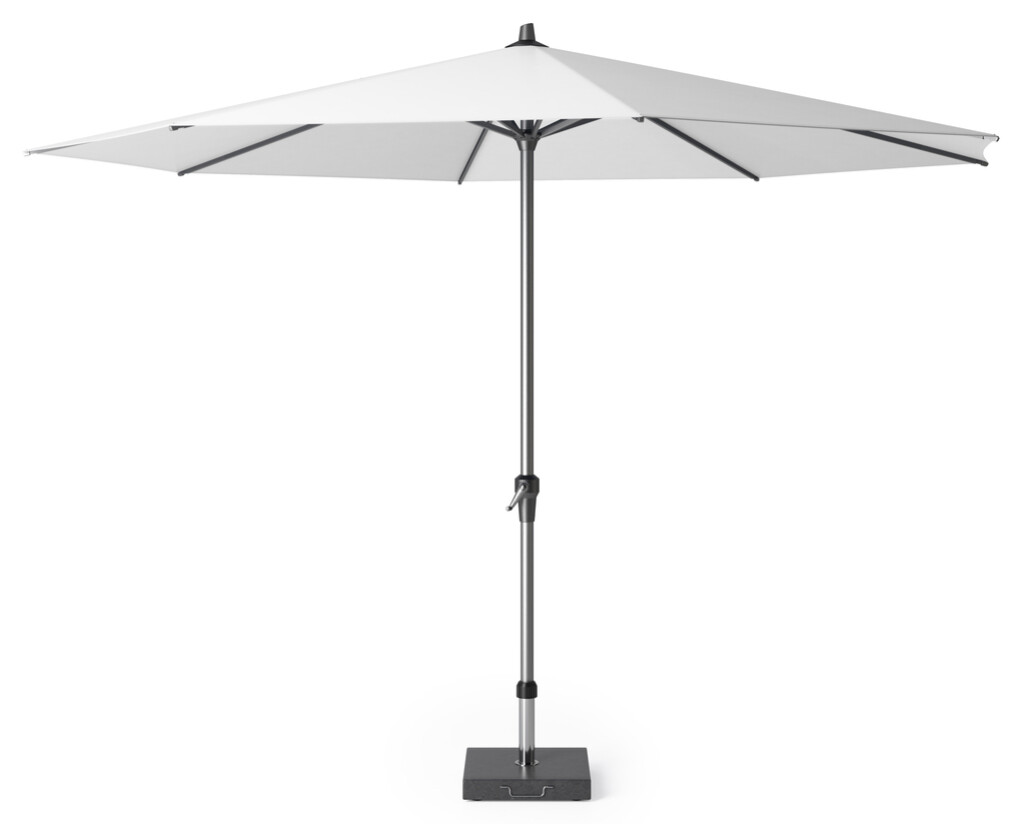Riva Ø3,5 - Châssis anthracite / Tissu blanc