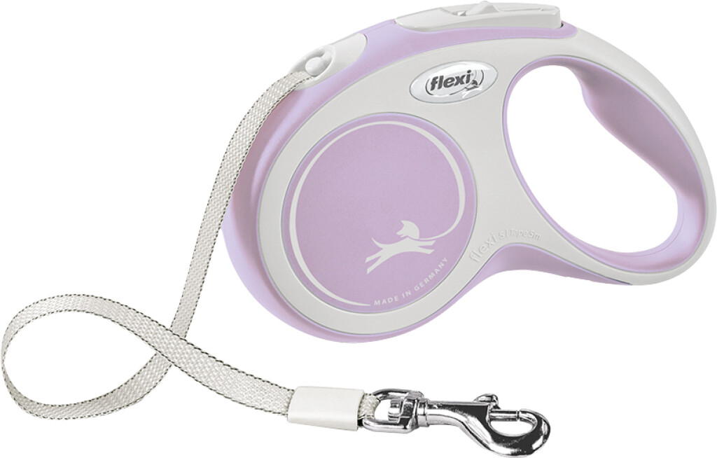Laisse New Comfort Sangle Rose S 5 m