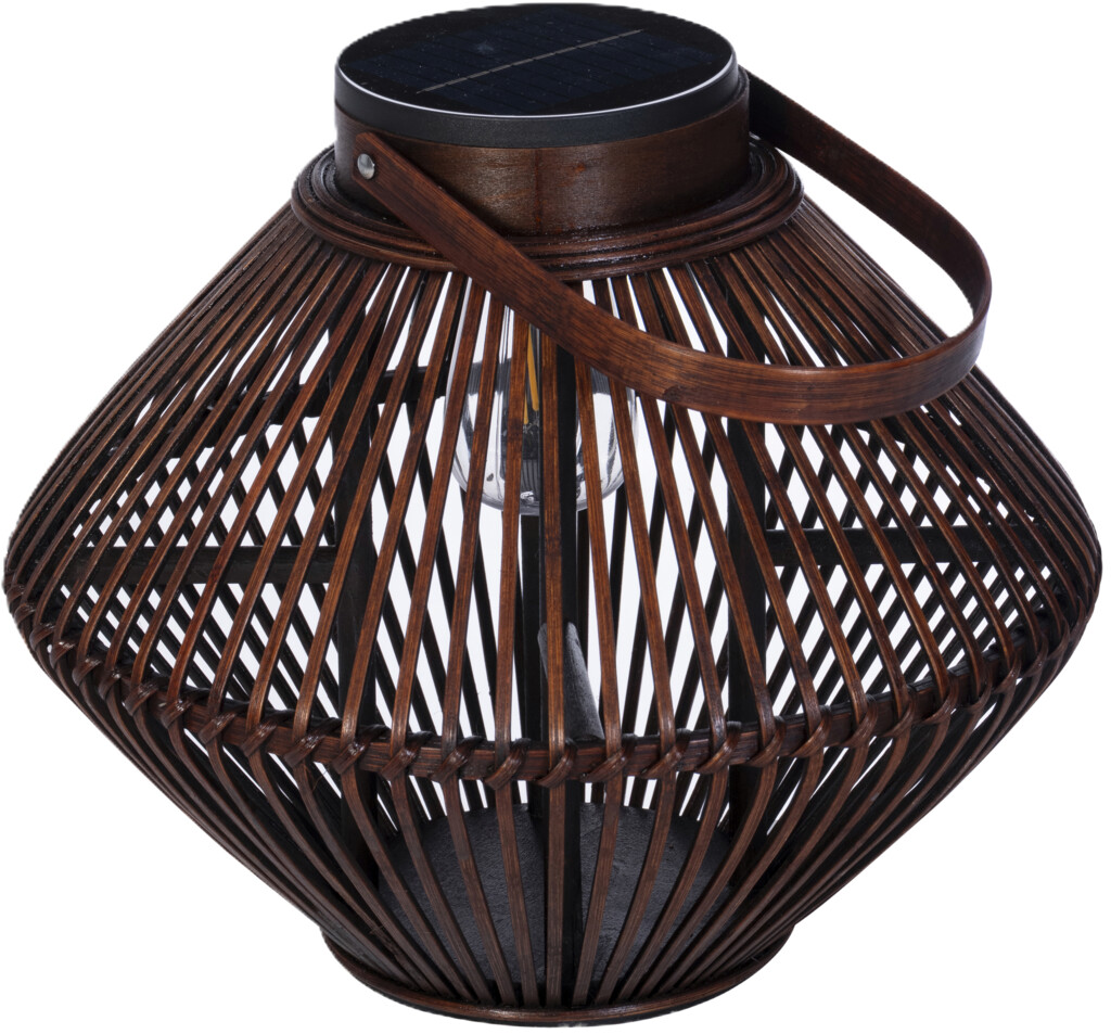Solar Cadiz table lamp 160LM brown