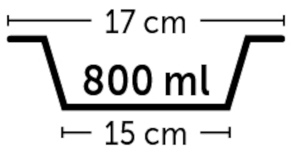 Gamelle pour la nourriture et l'eau Kena bleu métal ⌀ 17cm