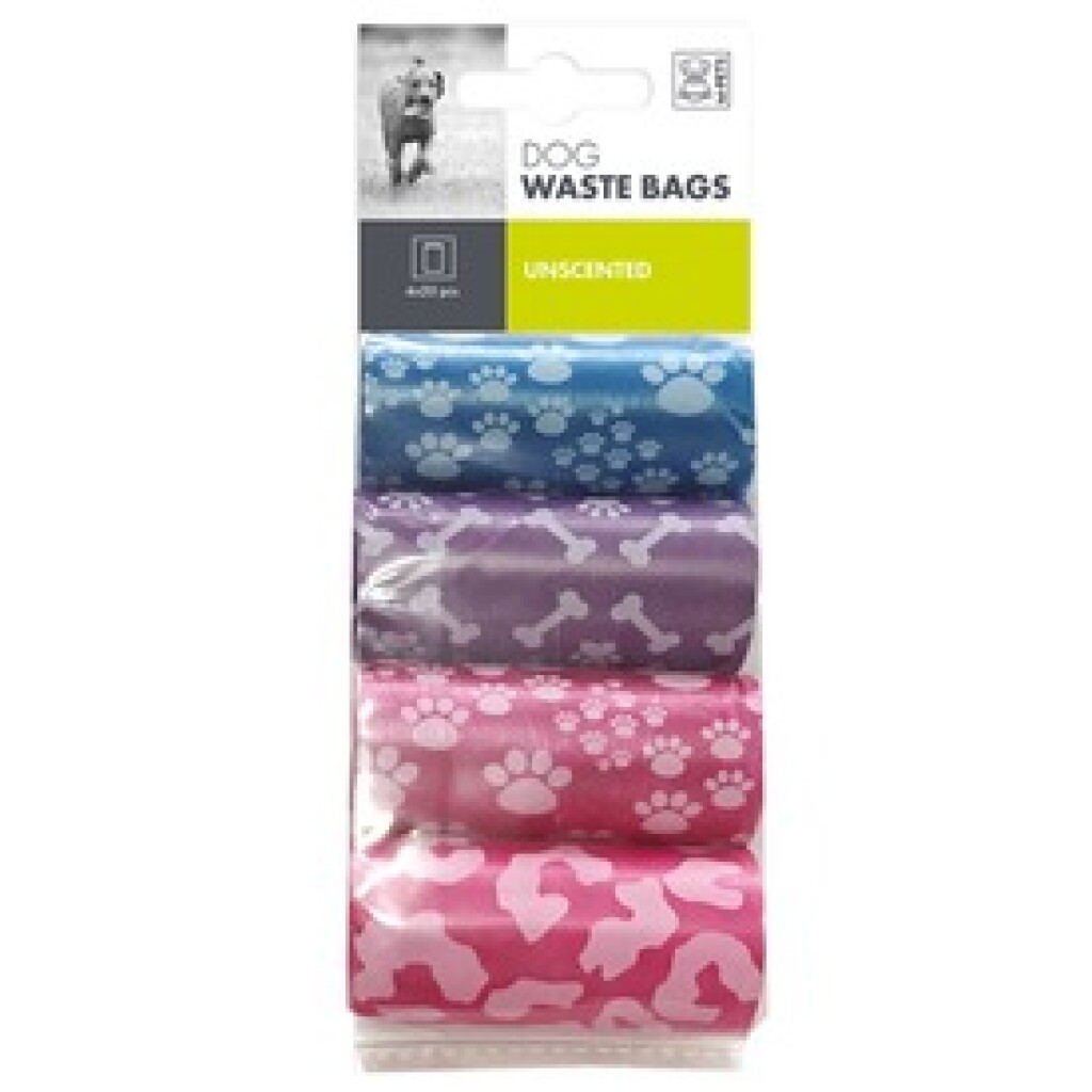 Poepzakjes verschillende kleuren 4x20 stuks Poepzakjes verschillende kleuren 4x20 stuks