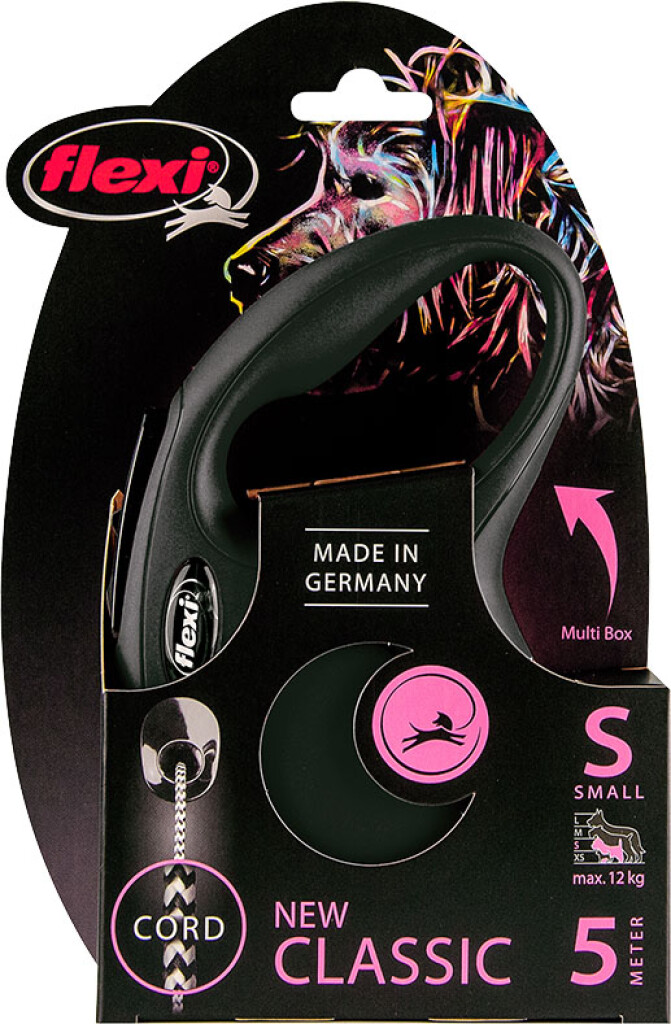 Classic Laisse Corde Noir S 5 m