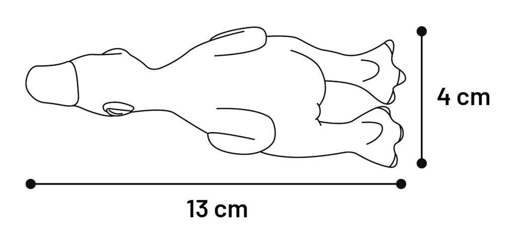 Latex Puck Petit Animal 13cm