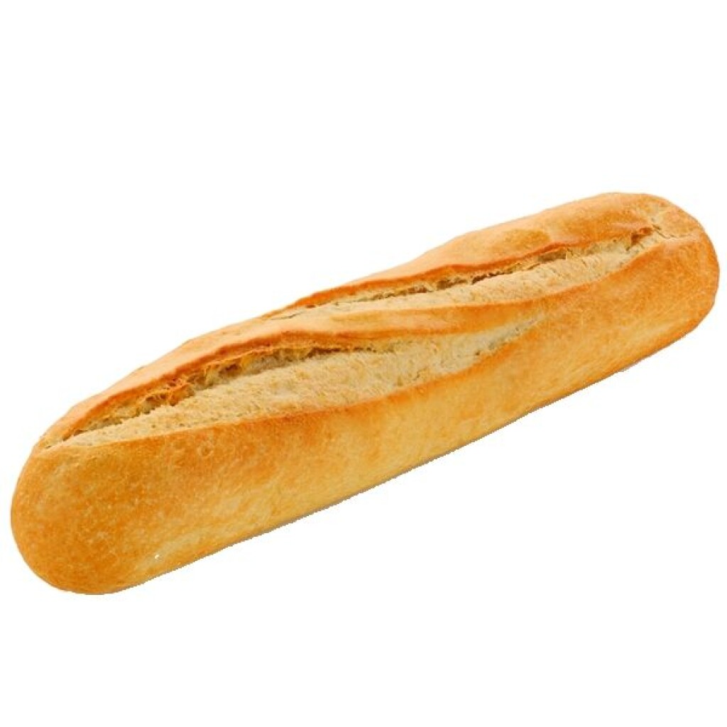 Demie baguette blanche - 27 cm - 120g Demie baguette blanche - 27 cm - 120g
