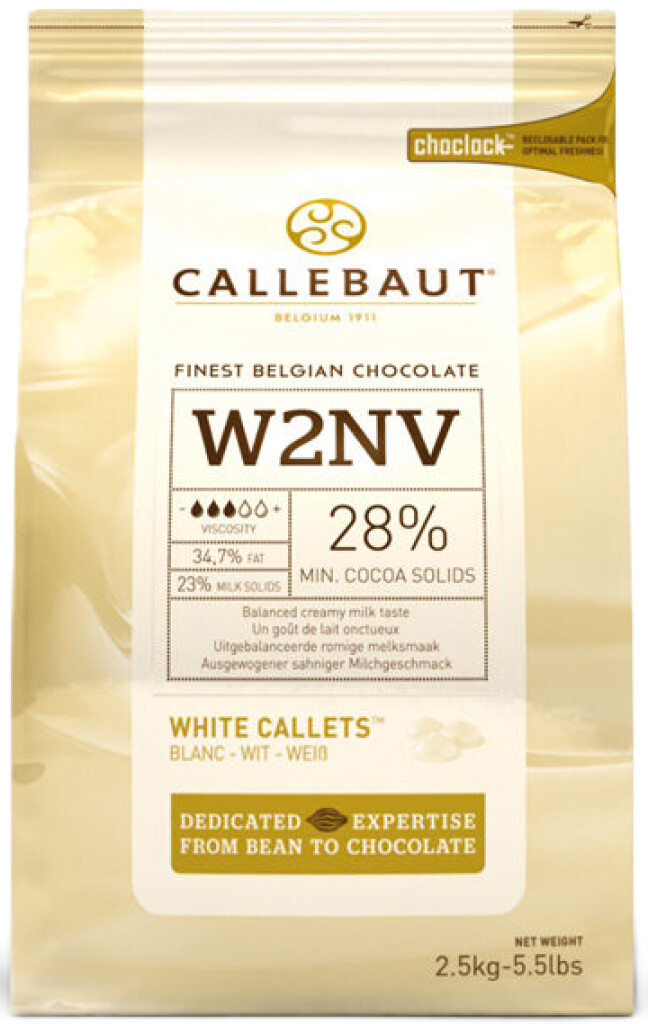 Witte chocolade - callets™ - W2 - 2,5kg