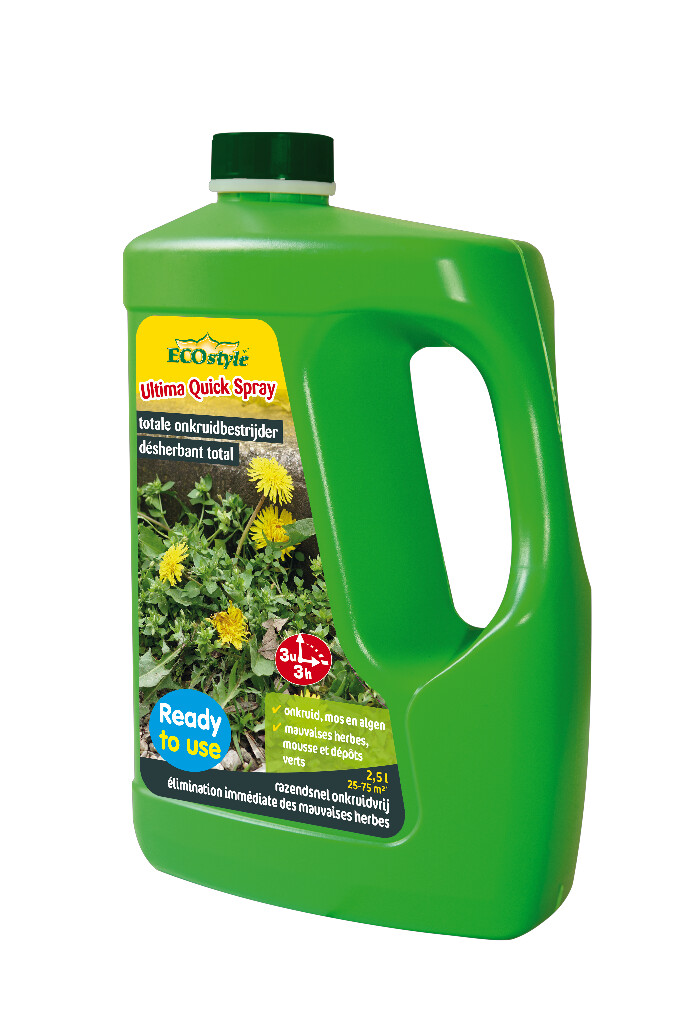 Ultima Quick Spray totale onkruidbestrijder 2,5L Ultima Quick Spray totale onkruidbestrijder 2,5L