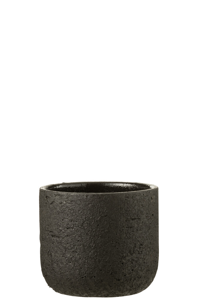 Câchepot rugueux céramique noir medium Câchepot rugueux céramique noir medium