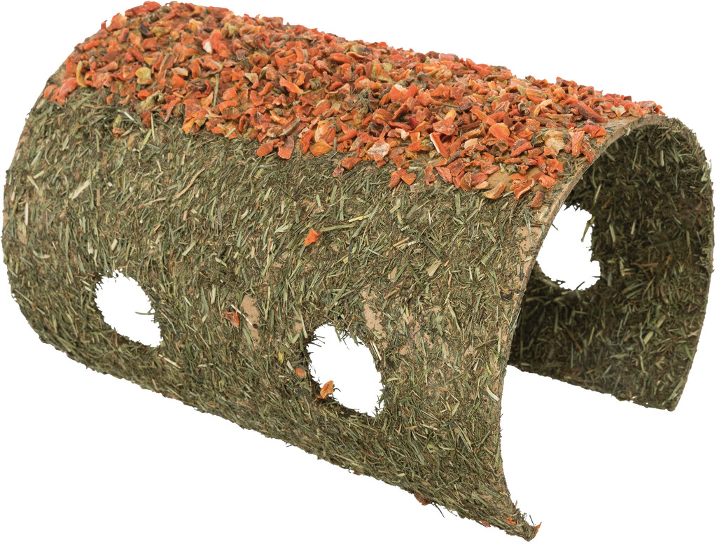 Abri avec carotte, en fibre naturelle 21x16x30cm