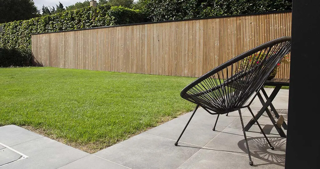 Paroi de jardin Thermowood noir 178 x 178 cm