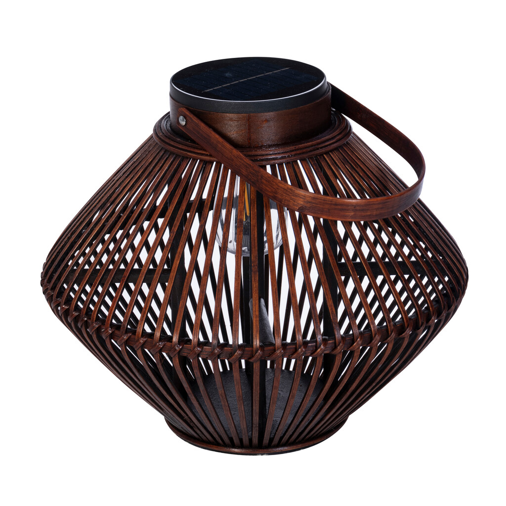 Solar Cadiz table lamp 160LM brown