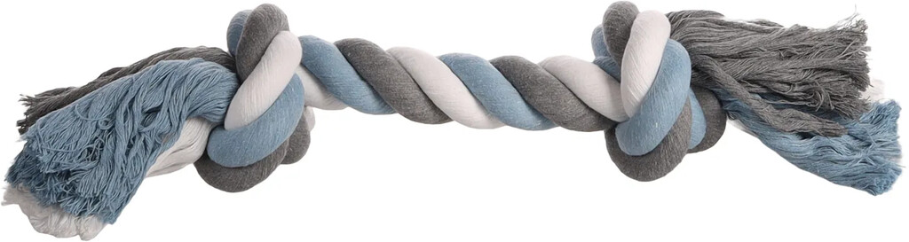 HS Jim Corde 2 Nœuds Bleu/Blanc/Gris Jumbo 45 cm