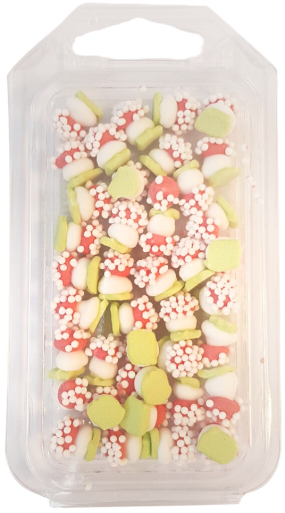 Champignons rouge/blanc petit 35 pièces