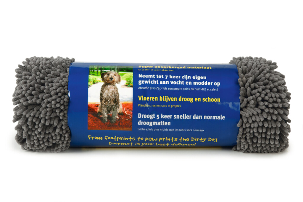 Tapis Séchage Dirty Dog Gris 90x66cm