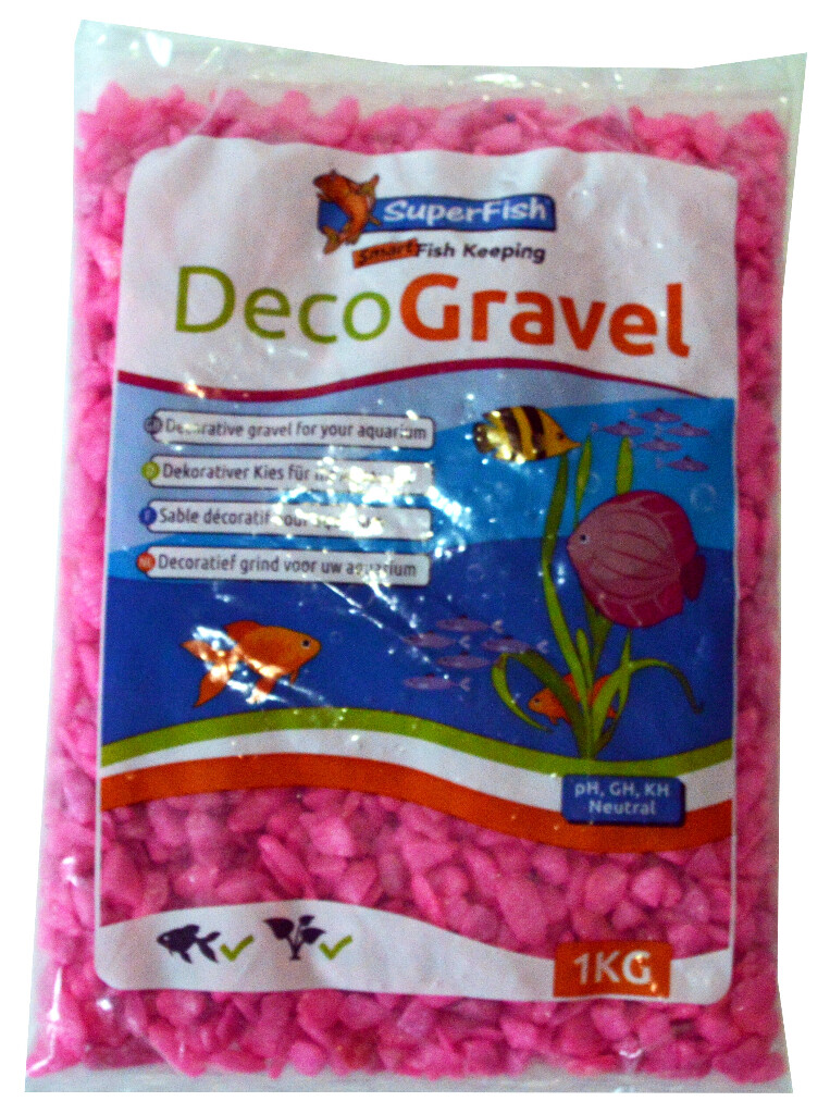 Aquarium grind neon roze 1kg