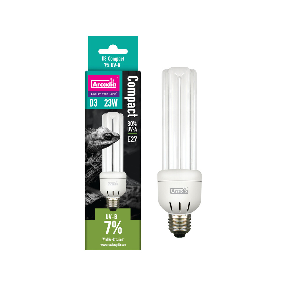 D3 Compact Bulb 7% Uvb 23w