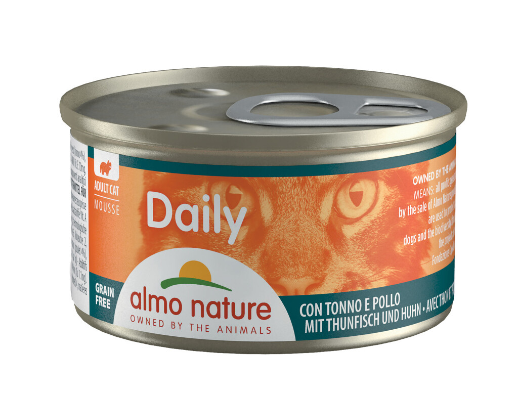 Daily Mousse au thon et poulet 85g