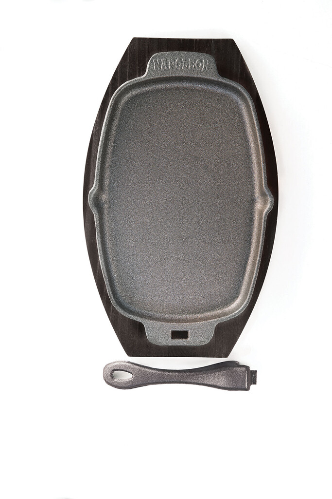 PRO gietijzeren pan met onderzetter