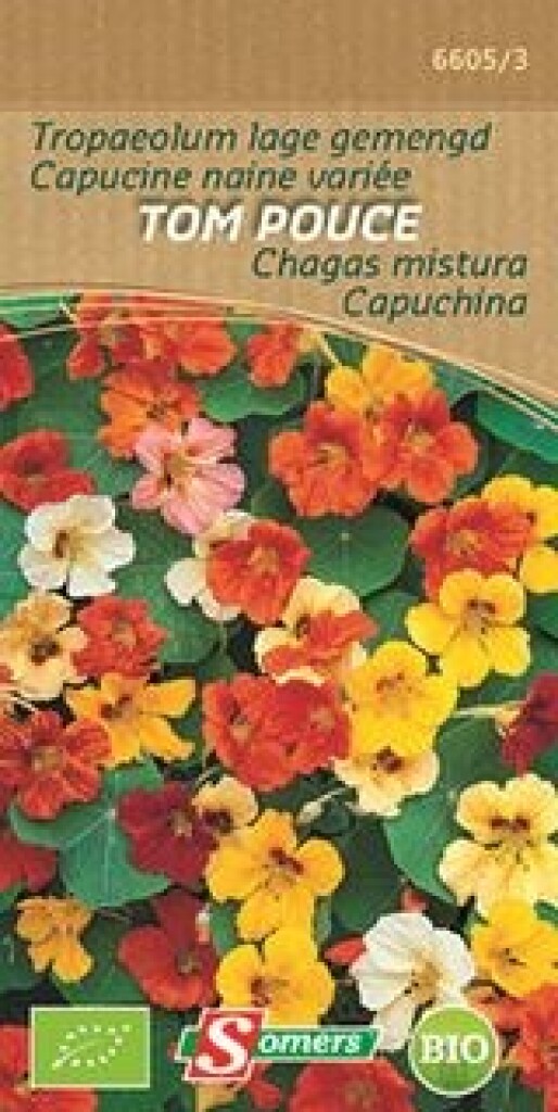 Be-Bio-02  Tropaeolum Lage gemengd Tom Pouce