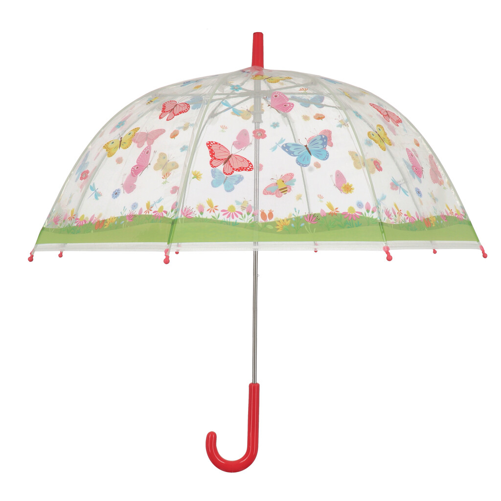 Parapluie enfant transparent papillons Parapluie enfant transparent papillons