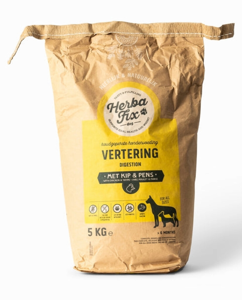 Koudgeperste brokken Vertering (kip & pens) 5kg