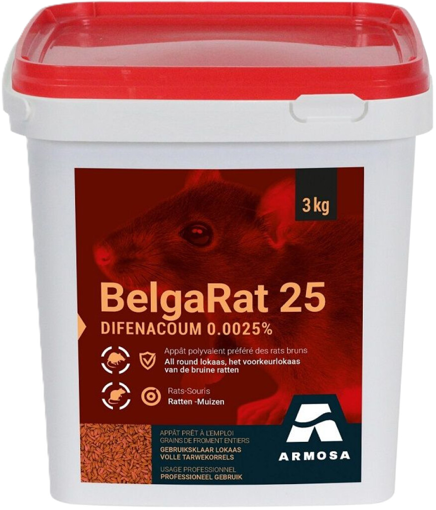 BelgaRat 25 - céréales blé - 3kg