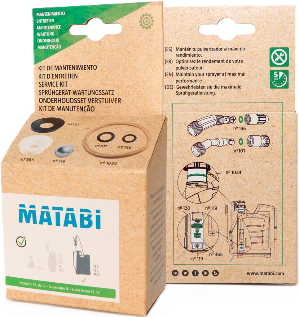 Matabi reparatieset  12-16-20L (101-119-120-136-365-1035)