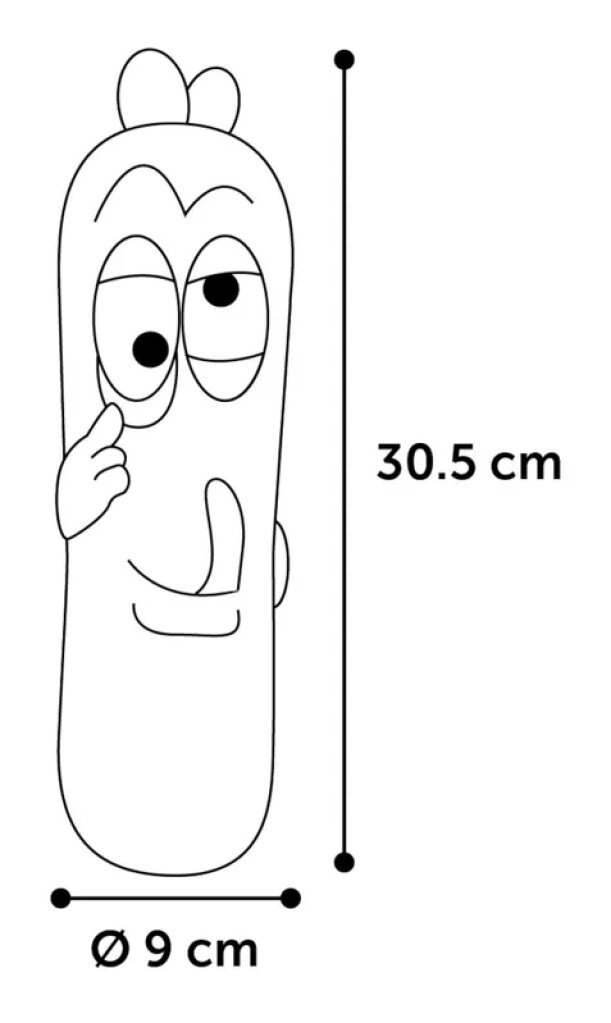 HS Latex Tipsy Saucisse Brun 30,5 cm