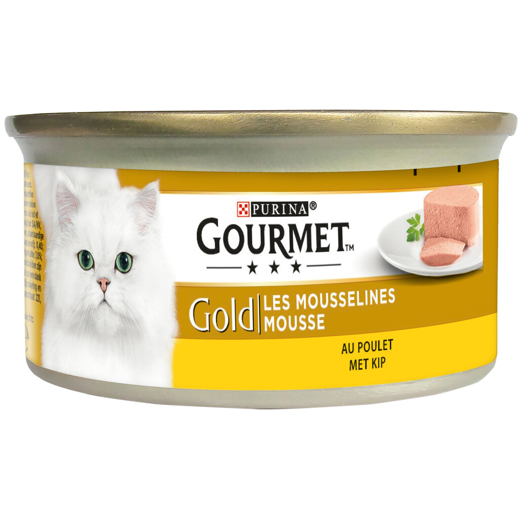 Gold Fijne mousse met kip 85g Gold Fijne mousse met kip 85g