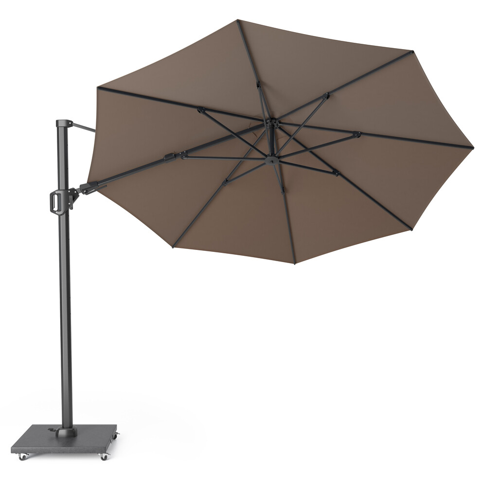 Zweefparasol Challenger T² Premium ø3,5 - Frame antraciet / Doek Havana Zweefparasol Challenger T² Premium ø3,5 - Frame antraciet / Doek Havana