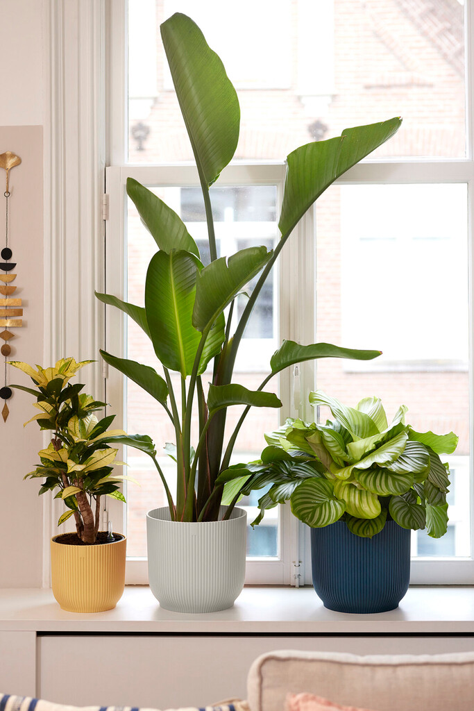 Bloempot Vibes Fold Rond 25cm zijdewit Bloempot Vibes Fold Rond 25cm zijdewit