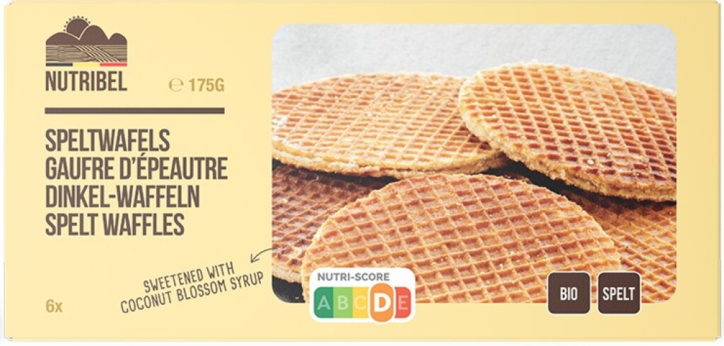 Gaufres à l'épeautre bio 175g Gaufres à l'épeautre bio 175g