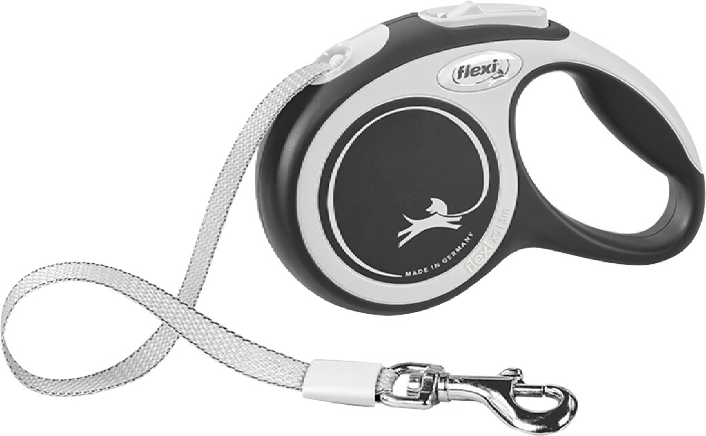 Laisse New Comfort Sangle Noir XS 3 m