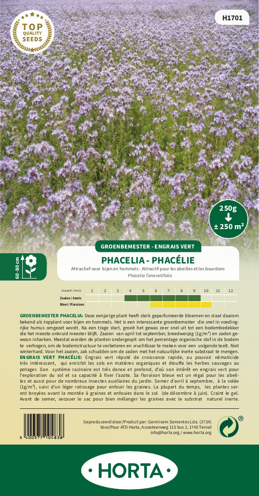 Phacelia 250 m²