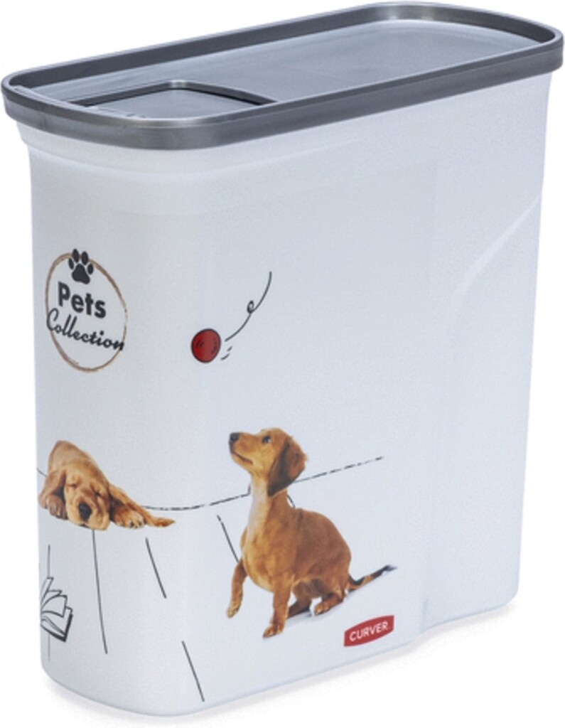 Récipient à nourriture - Blanc - Pets Collection - Chien - 2L Récipient à nourriture - Blanc - Pets Collection - Chien - 2L