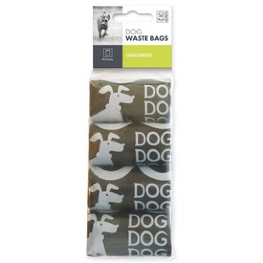 Poepzakjes zwart 8x15 stuks, zonder geur