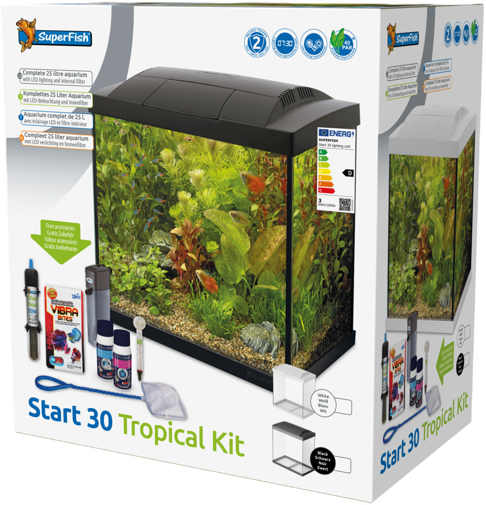 Kit Start Aquarium 30 tropical, blanc