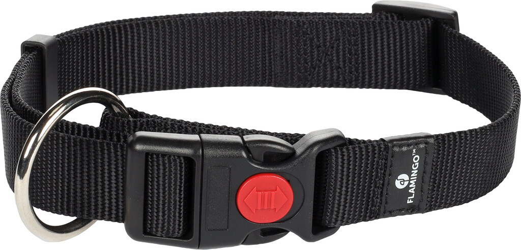 Collier Ziggi Noir L 45-65 cm 25 mm 