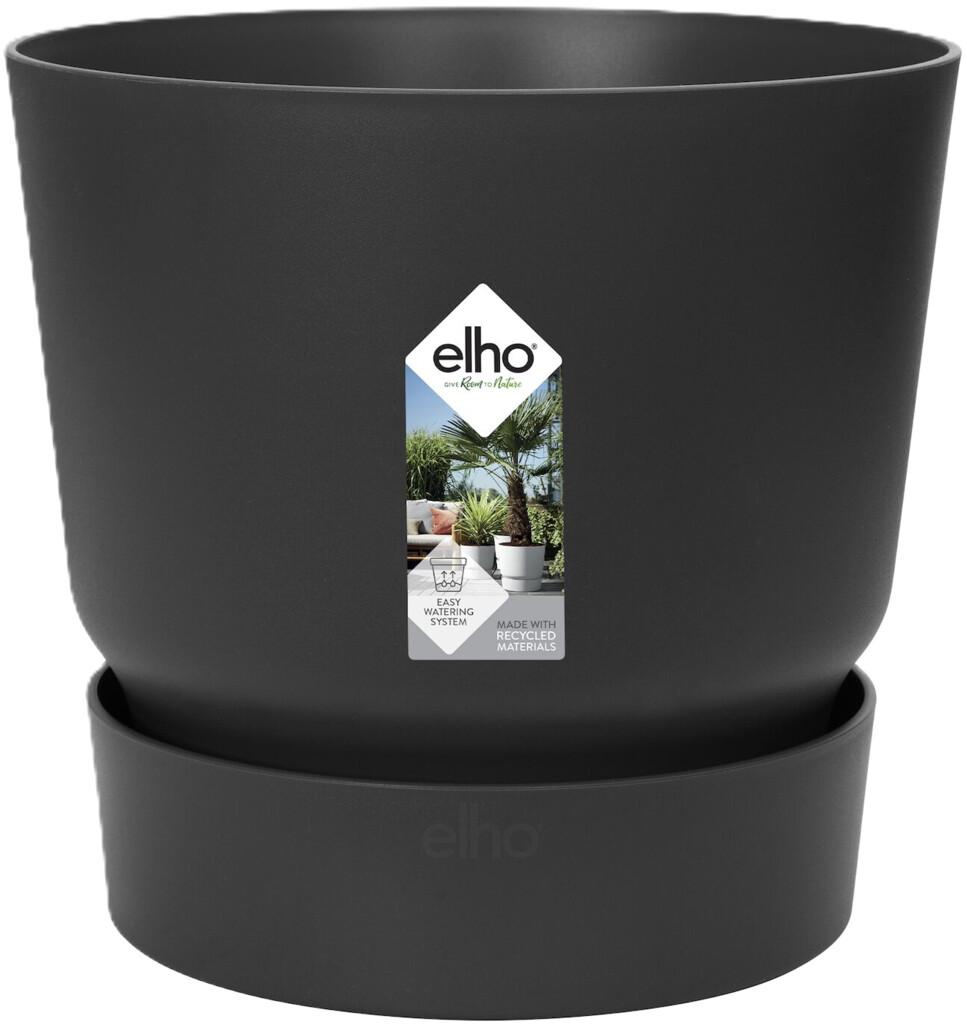 Bloempot Greenville rond 40cm living black