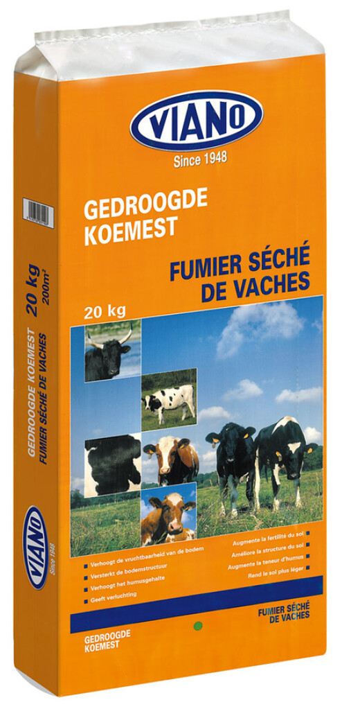 Gedroogde koemest 200m² 20kg