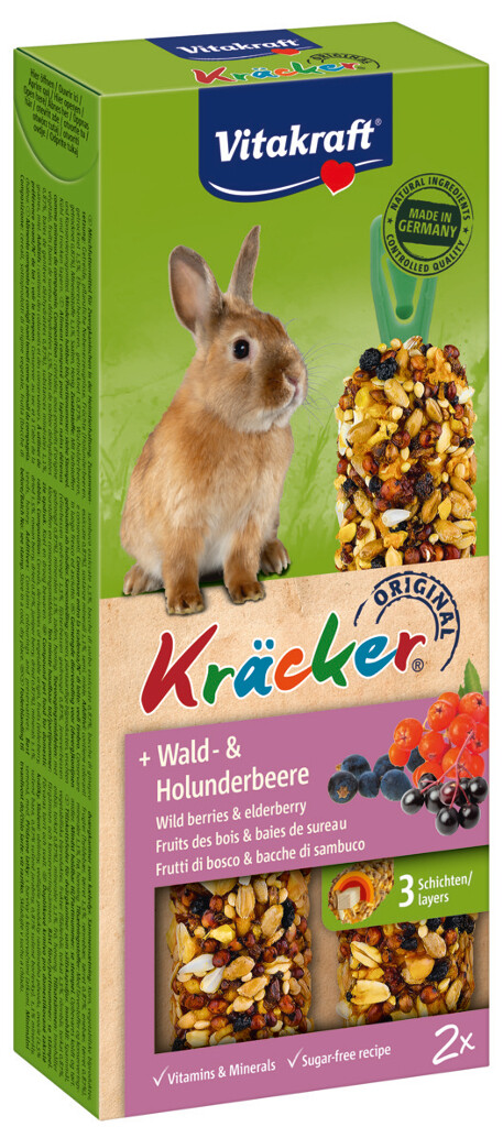 Kräcker® Original Lapin fruits des bois et baies de sureau 2 pièces Kräcker® Original Lapin fruits des bois et baies de sureau 2 pièces