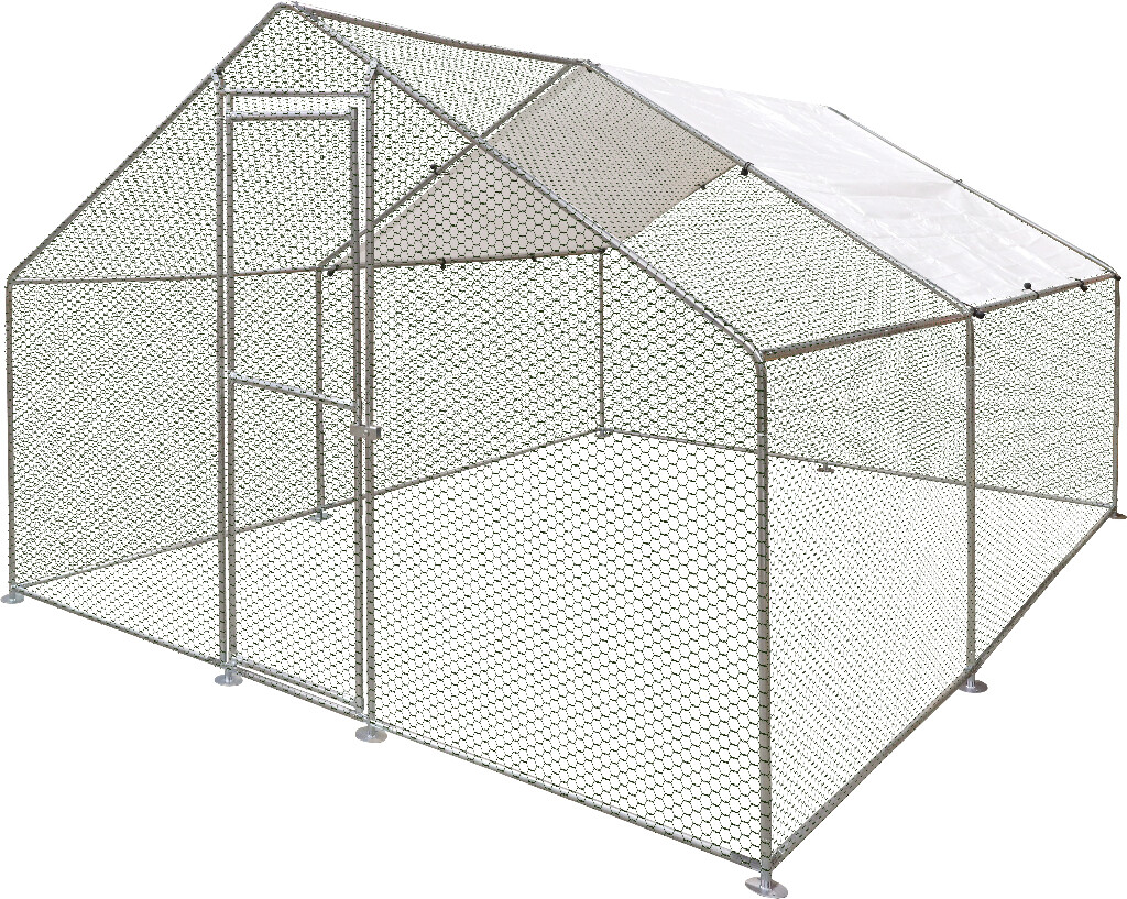 Kippenren Doerak 4x3x2m Kippenren Doerak 4x3x2m